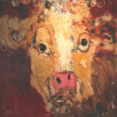 Cow by Deborah Donnelly: Irish Art by Greenlane Gallery Dingle