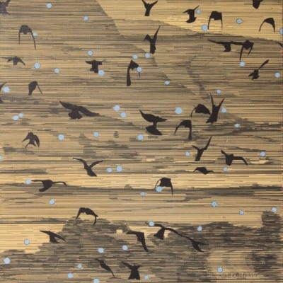 Starlings by Niall Naessens: Irish Art by Greenlane Gallery Dingle