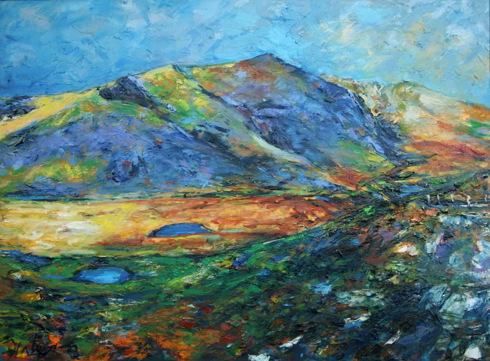 Brandon Mountain from Conor Pass, 24 x 32 inches