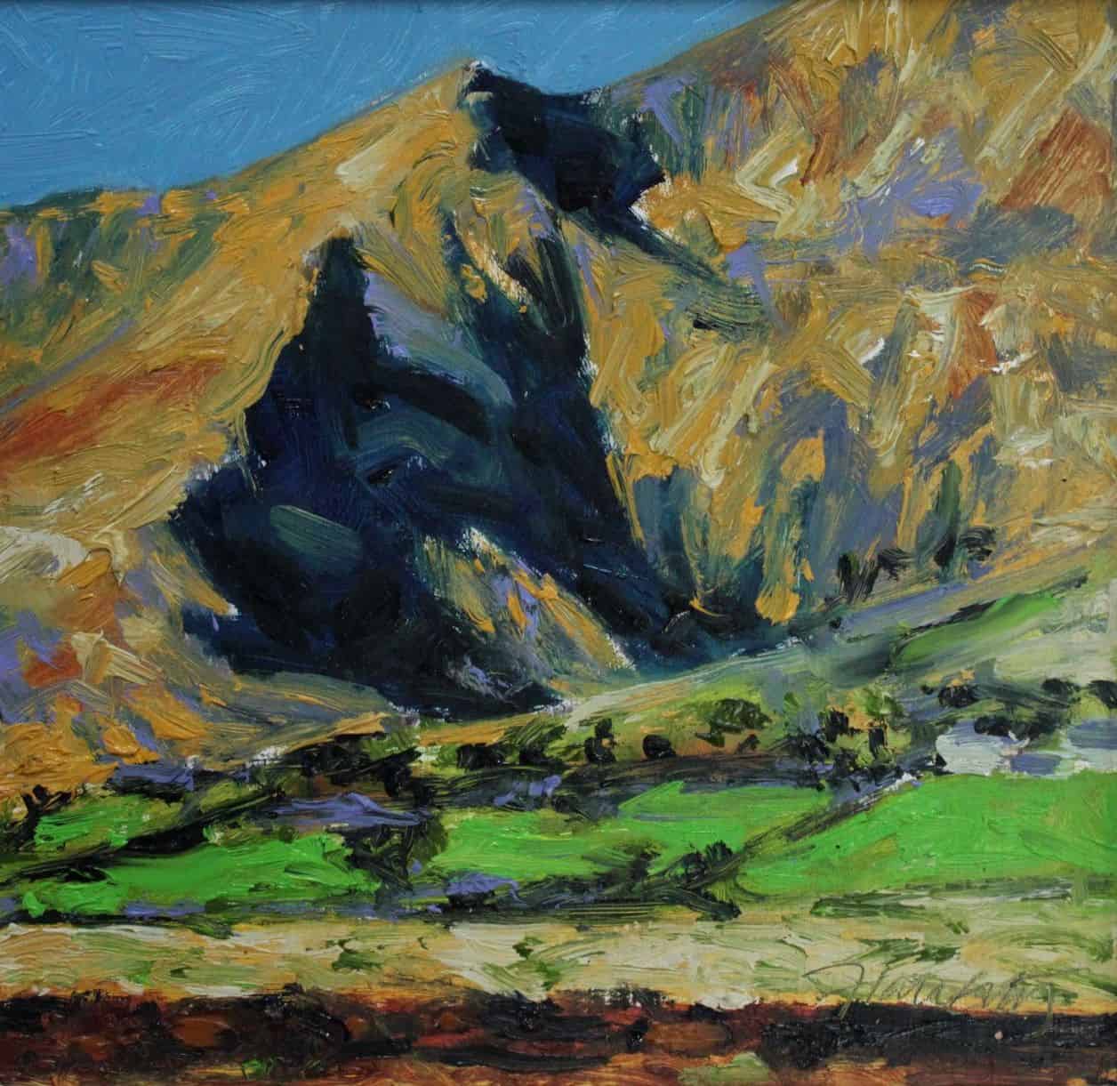 Brandon Peak, oil on panel, 26 x 26 cm , €950