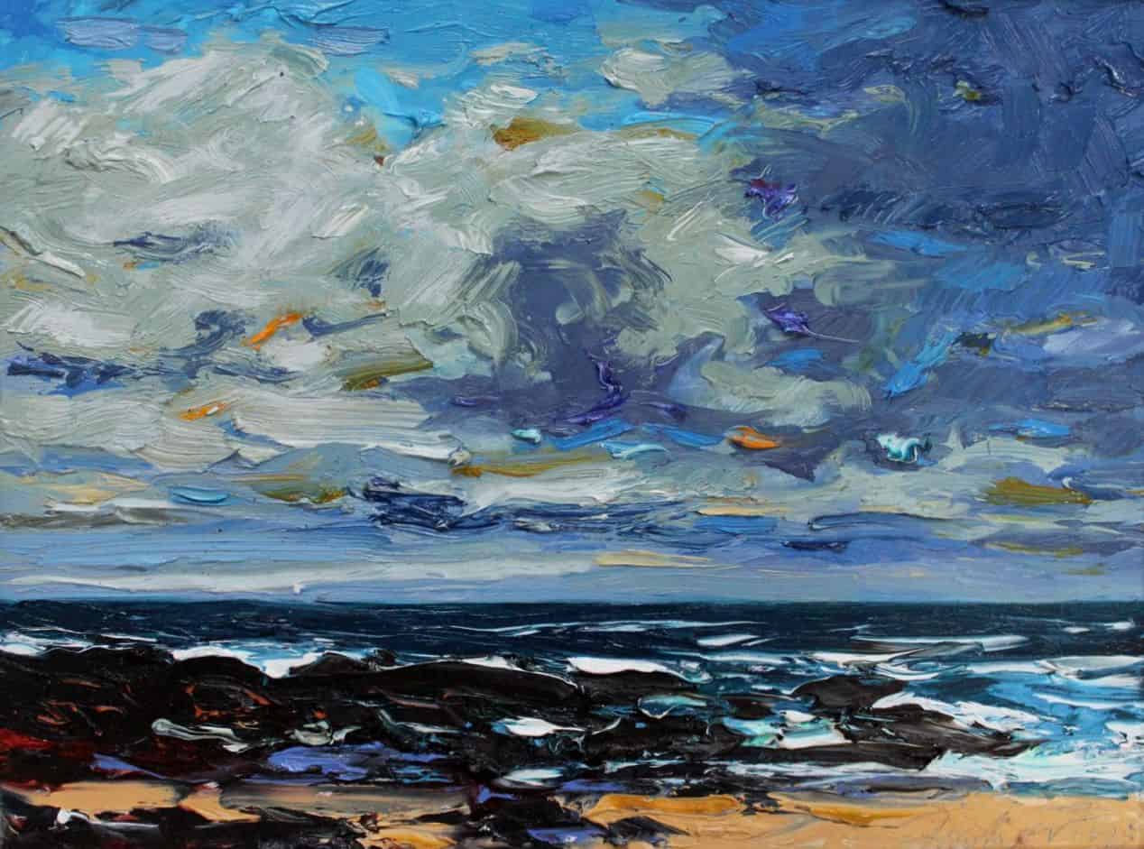 Clouds Fermoyle, oil on panel, 31 x 41 cm, €2,500