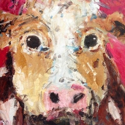 Molly Cow by Deborah Donnelly: Irish Art by Greenlane Gallery Dingle