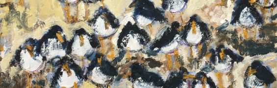 Sea Birds, oil on canvas, 62 x 92 cm