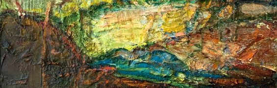 Mountain Bog, Oil & Acrylic on Paper, 25 x 30 cm