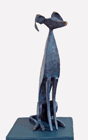 Big Whippet by Séamus Connolly: Irish Art by Greenlane Gallery Dingle