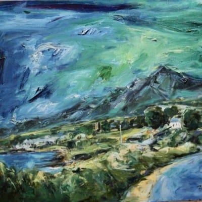 Brandon Peak by Michael Flaherty: Irish Art by Greenlane Gallery Dingle