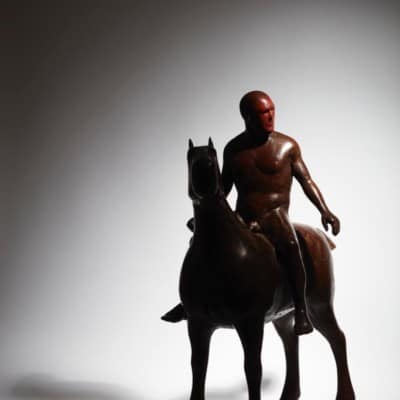 Tadgh on horseback by Anthony Scott: Irish Art by Greenlane Gallery Dingle