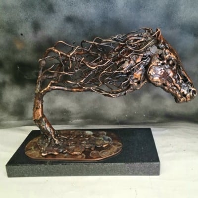 ‘Wild Atlantic West Wind Horse’  by John Coll: Irish Art by Greenlane Gallery Dingle