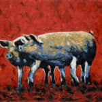 Pigs by Michael Flaherty: Irish art at The Greenlane Gallery