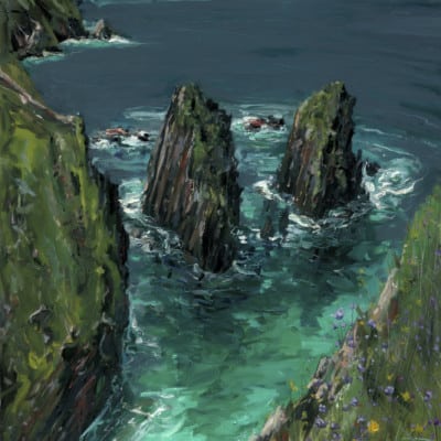 Turquoise Infinity by Gerard Byrne: Irish Art by Greenlane Gallery Dingle