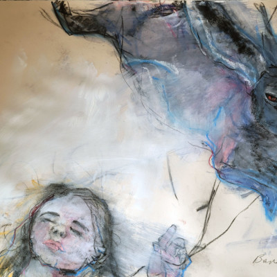 Girl And Hare by Margo Banks: Irish art at The Greenlane Gallery