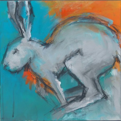 Irish Hare by Krisztina Rozanich: Irish Art by Greenlane Gallery Dingle