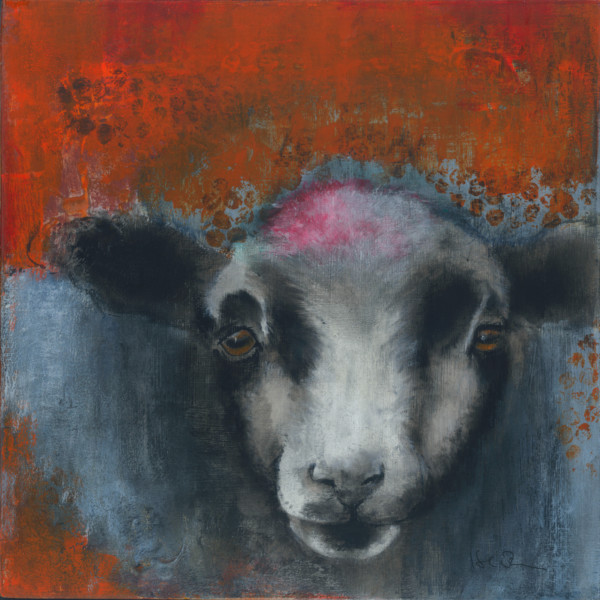 Shetland Ewe Lamb by Krisztina Rozanich: Irish Art by Greenlane Gallery Dingle