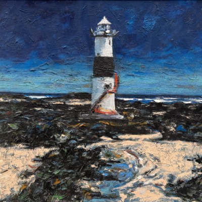 Blackrock Lighthouse ,Sligo by Michael Flaherty: Irish art at The Greenlane Gallery