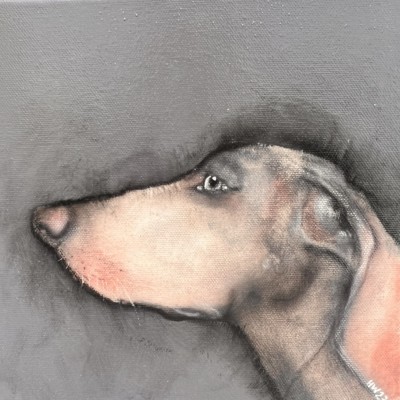 Small Dog by Heidi Wickham: Irish Art by Greenlane Gallery Dingle